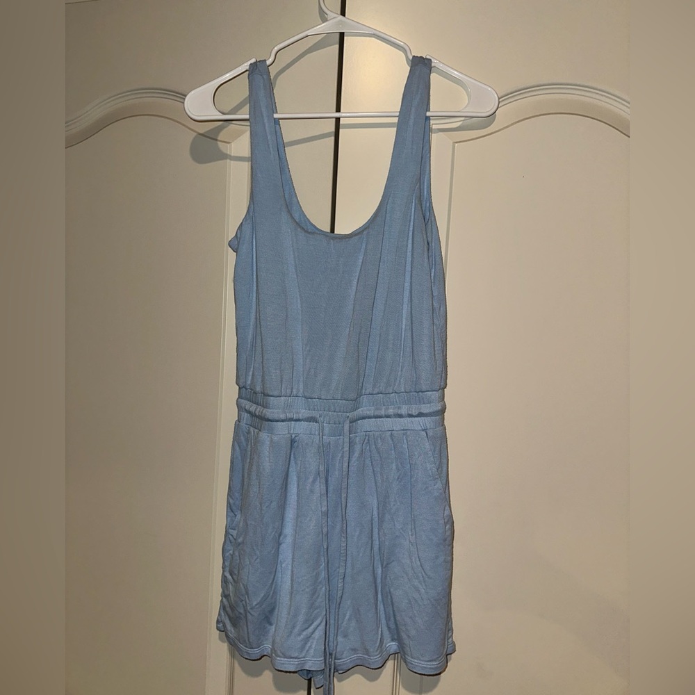 Lovers + Friends Sky Blue Romper